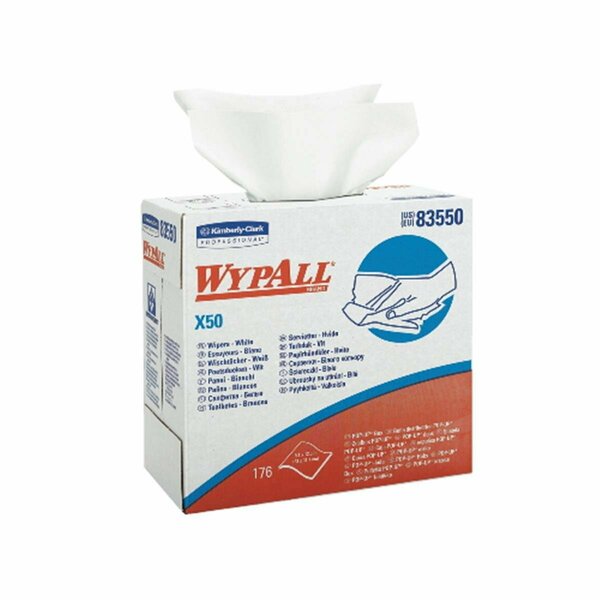 Beautyblade Wypall X50 Wiper 9.1X12.5 Popup Box White, 1760PK BE3585359